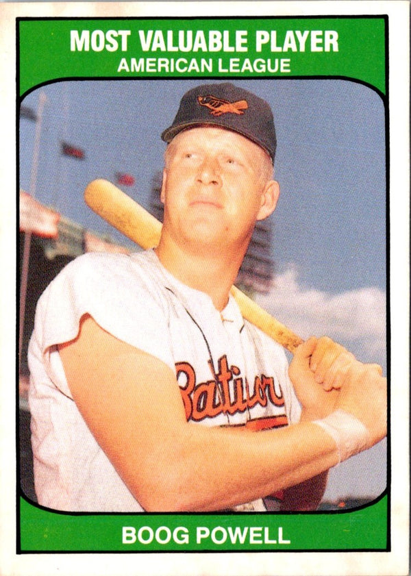 1985 TCMA Most Valuable Players American League Boog Powell #NNO