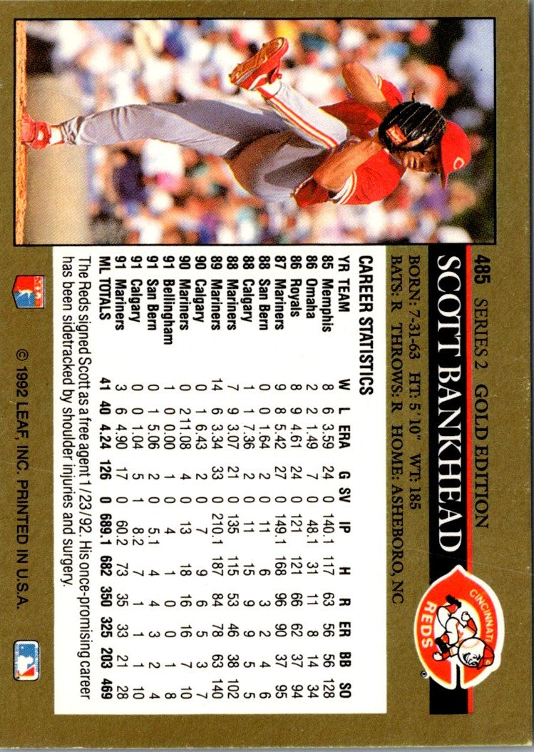 1992 Leaf Black Gold Scott Bankhead