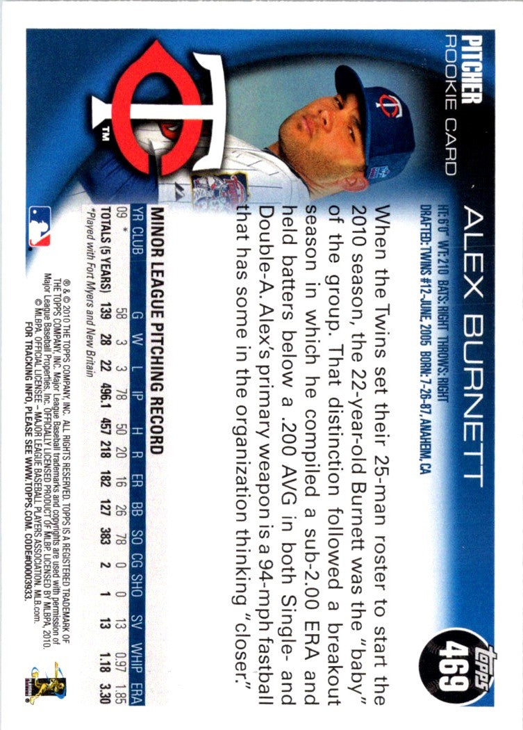 2010 Topps Alex Burnett