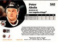 1991 Pro Set French Peter Ahola #540 Rookie