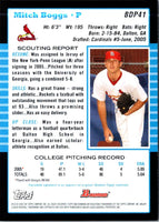 2005 Bowman Draft Picks & Prospects Mitchell Boggs #BDP41 Rookie
