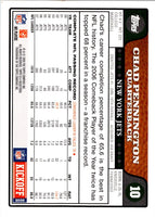 2008 Topps Kickoff Chad Pennington #10