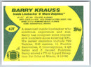 1989 Topps Barry Krauss