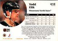 1991 Pro Set Todd Elik #410