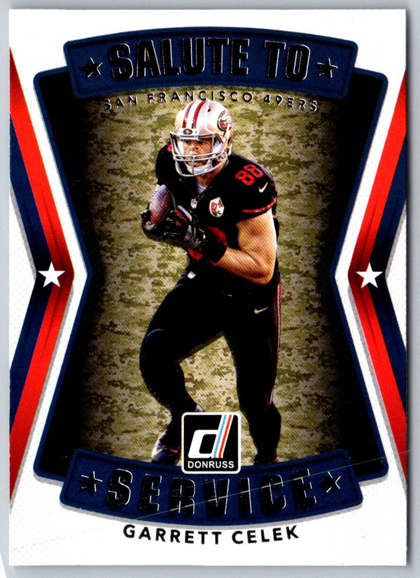 2017 Donruss Salute to Service Garrett Celek #15