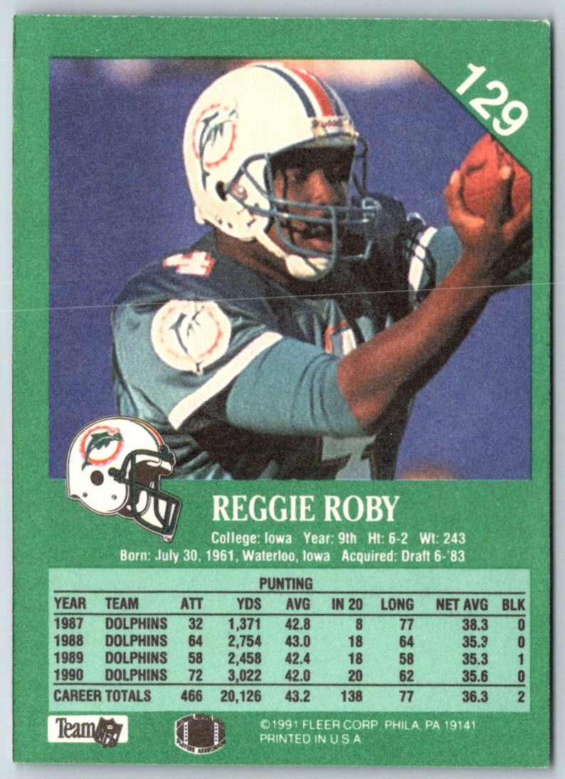 1991 Fleer Reggie Roby