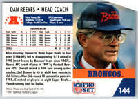 1991 Pro Set Dan Reeves #144