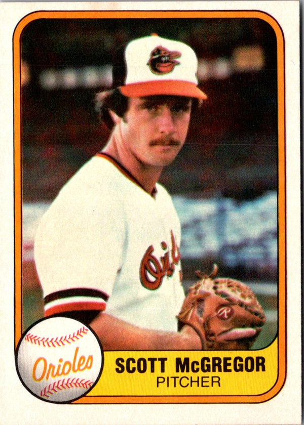 1981 Fleer Scott McGregor #174