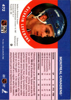 1990 Pro Set Sylvain Lefebvre #472 Rookie