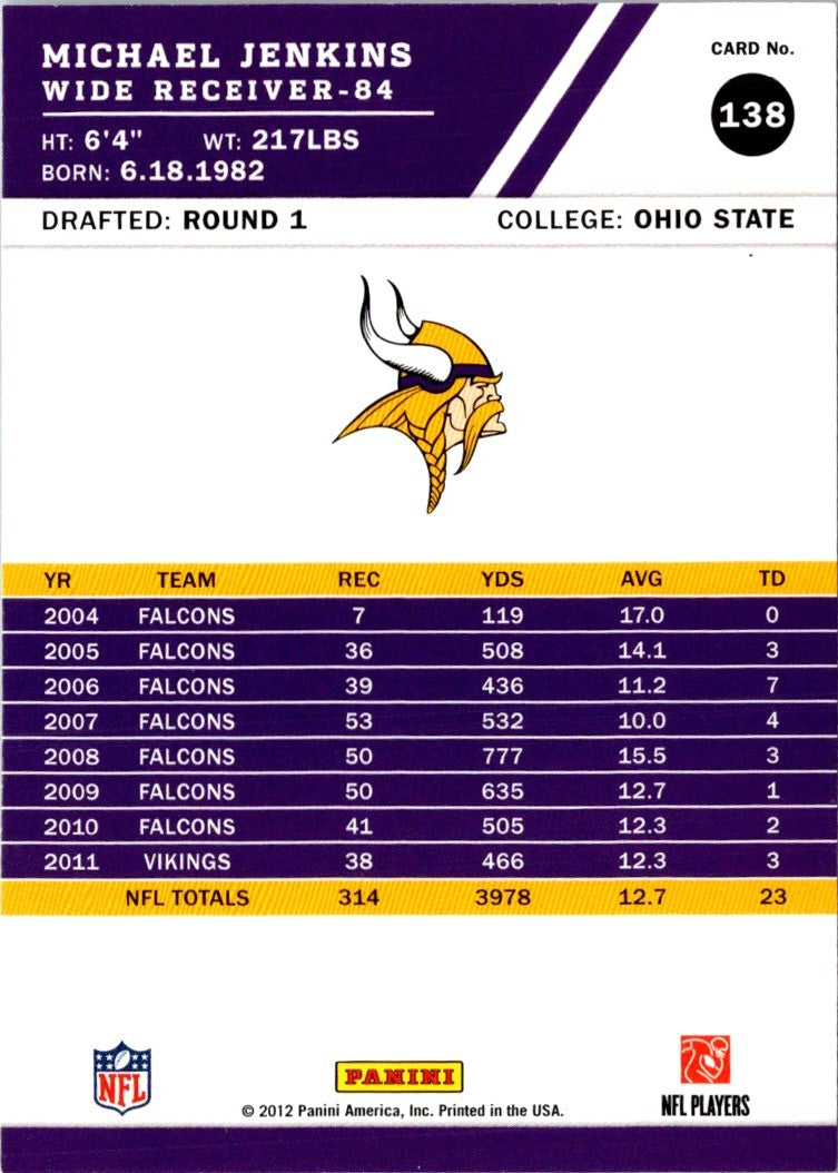 2012 Score Michael Jenkins