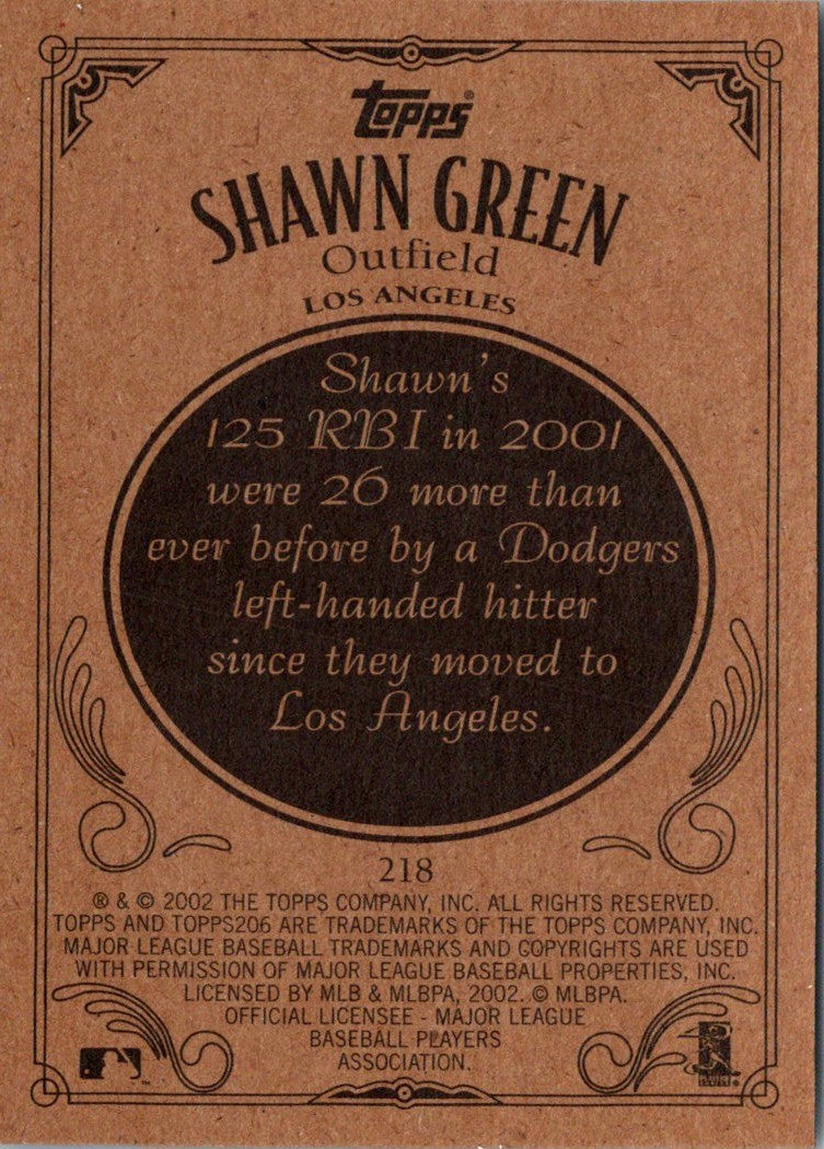 2002 Topps 206 Shawn Green