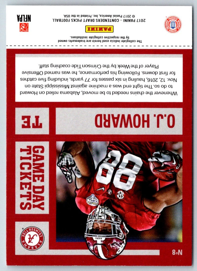 2017 Panini O.J. Howard