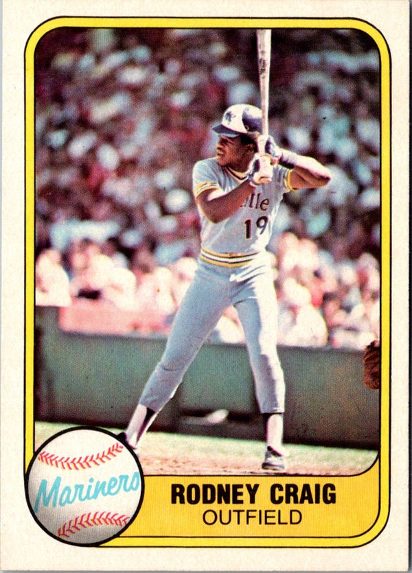 1981 Fleer Rodney Craig #597