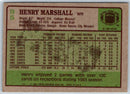1985 Topps Henry Marshall