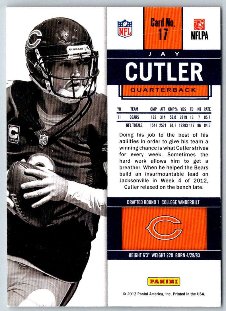 2012 Panini Contenders Jay Cutler