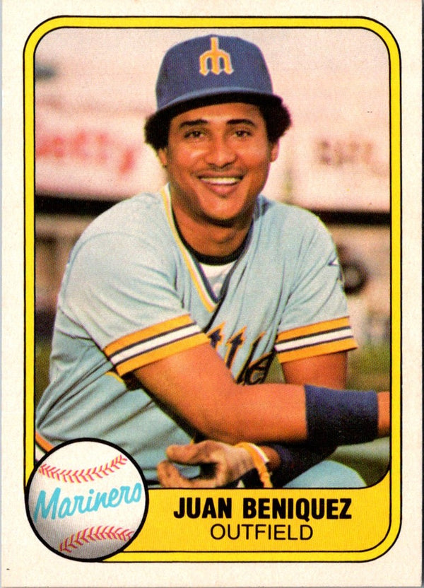 1981 Fleer Juan Beniquez #596