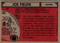 1980 Topps Joe Fields #47 NM-MT