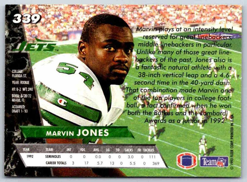 1991 Fleer Ultra Marvin Jones