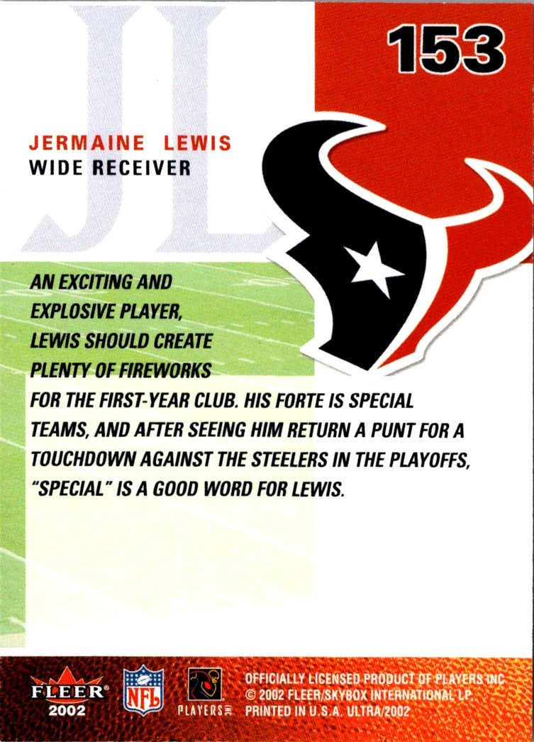 2002 Ultra Jermaine Lewis