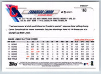 2021 Topps Opening Day Francisco Lindor #163