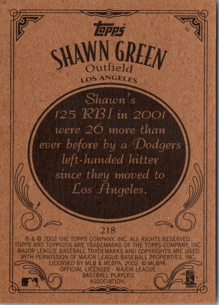 2002 Topps 206 Shawn Green