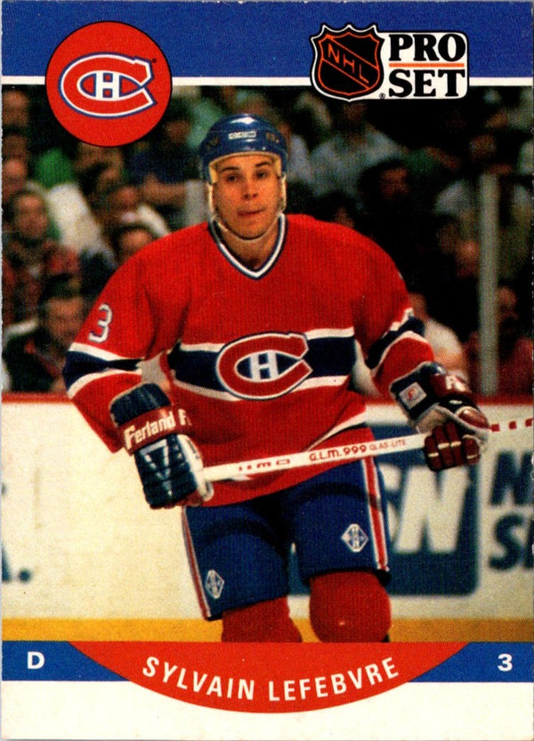 1990 Pro Set Sylvain Lefebvre #472 Rookie