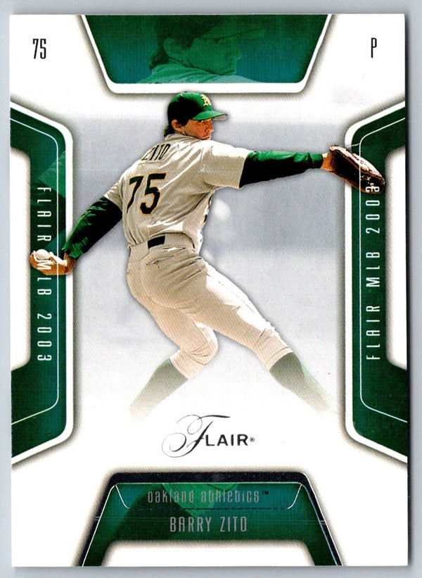 2003 Flair Barry Zito #90