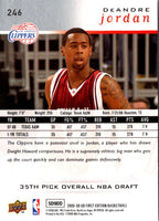 2008 Upper Deck First Edition DeAndre Jordan #246 Rookie