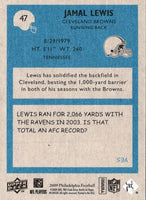 2009 Upper Deck Jamal Lewis #47
