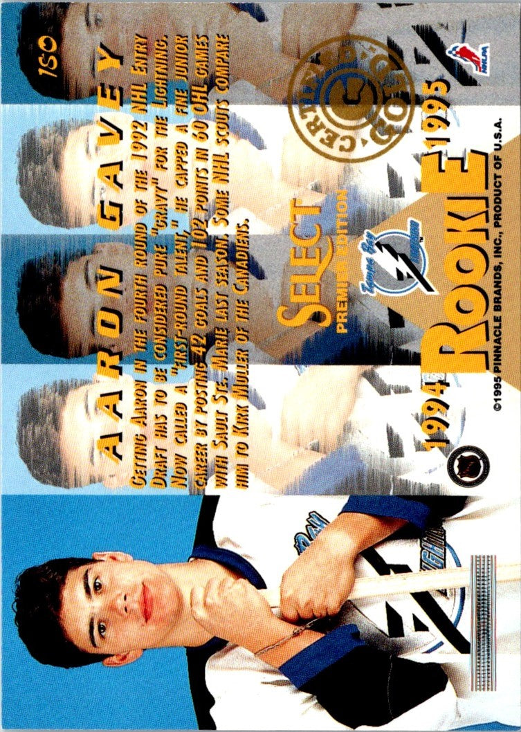 1994 Pinnacle Aaron Gavey