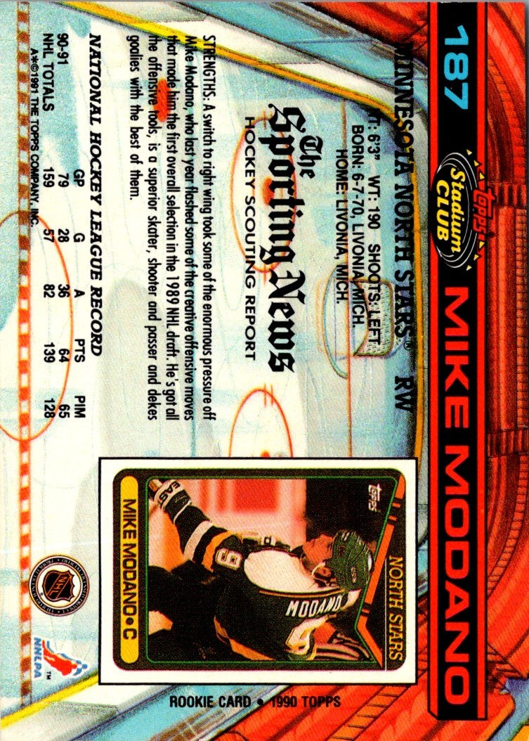 1991 Stadium Club Mike Modano