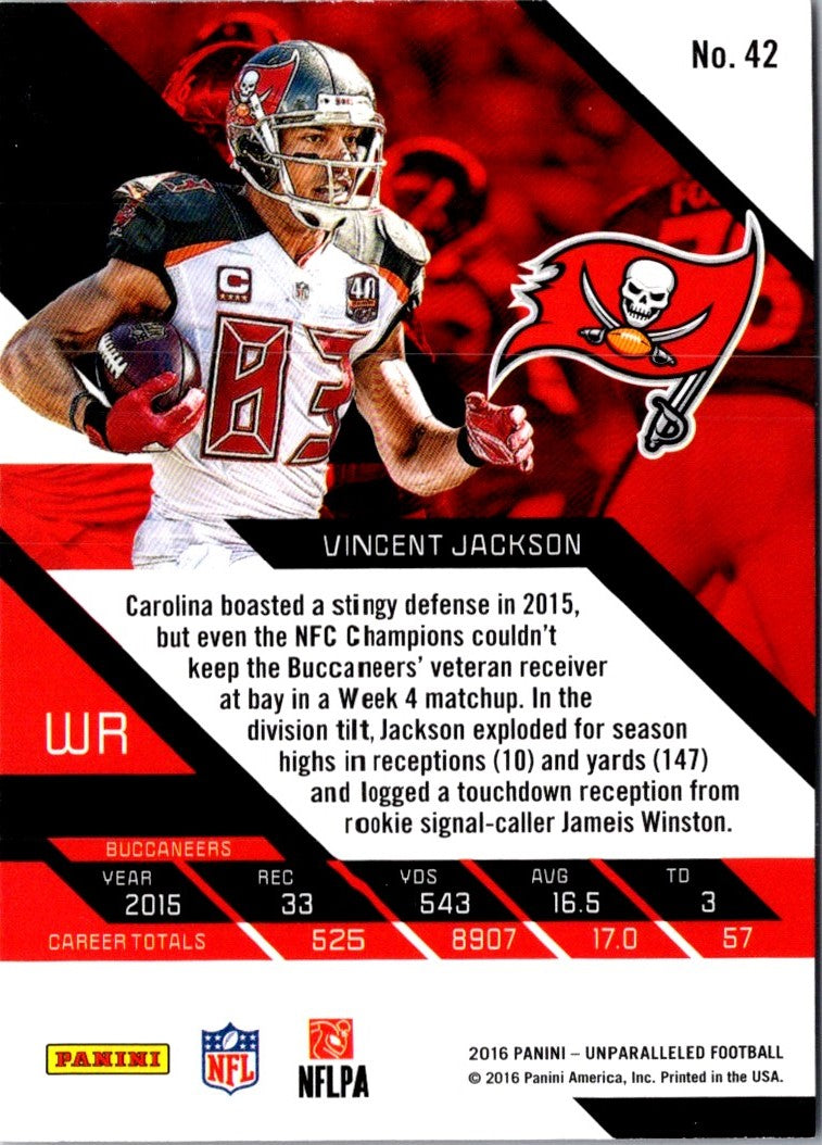 2016 Panini Unparalleled Vincent Jackson