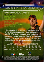 2015 Stadium Club Madison Bumgarner #72