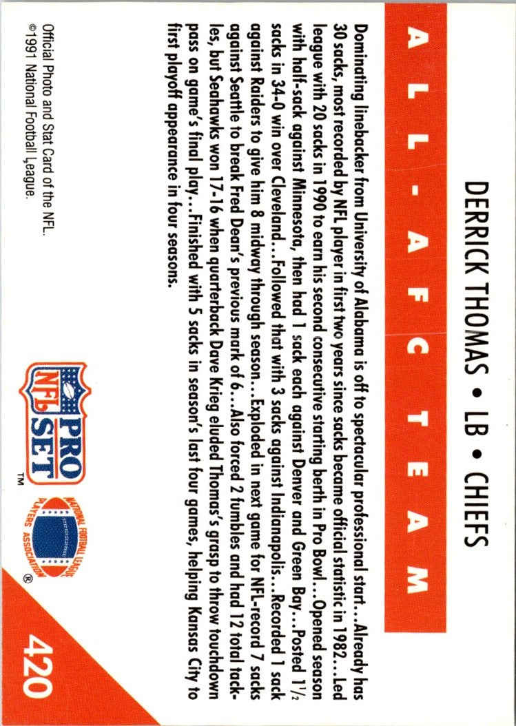 1991 Pro Set Derrick Thomas