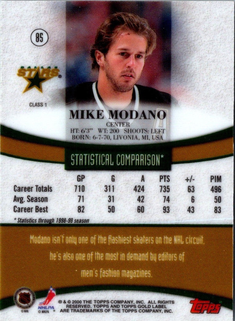 1999 Topps Gold Label Mike Modano