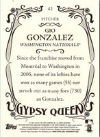 2016 Topps Gypsy Queen Gio Gonzalez #42