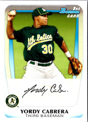 2011 Bowman Prospects Yordy Cabrera #BP97
