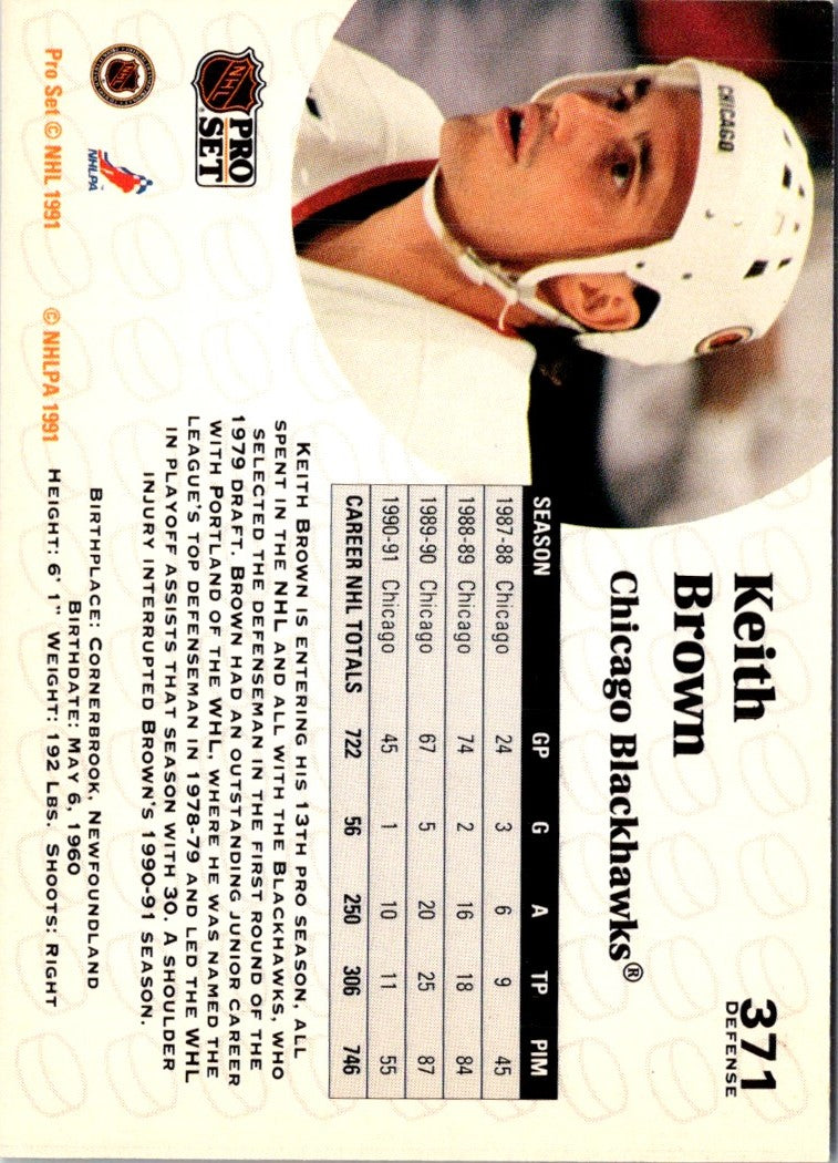 1991 Pro Set Keith Brown