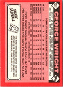 1986 Topps Traded George Wright