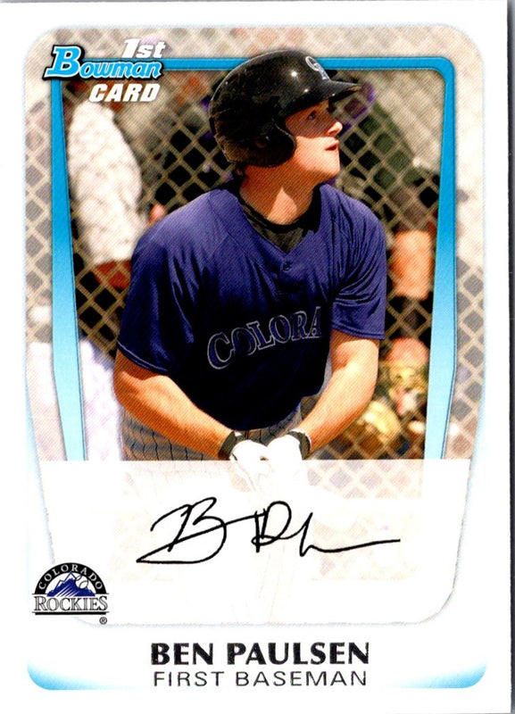 2011 Bowman Prospects Ben Paulsen #BP34