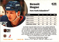 1991 Pro Set Benoit Hogue #435