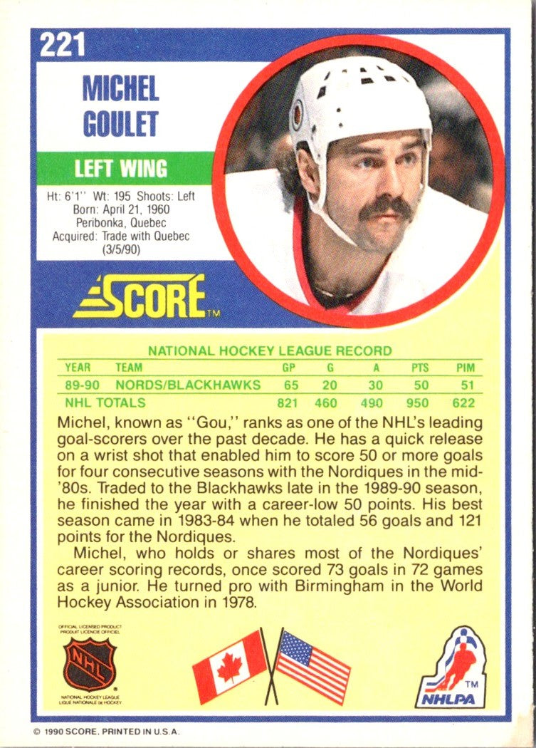 1990 Score Michel Goulet