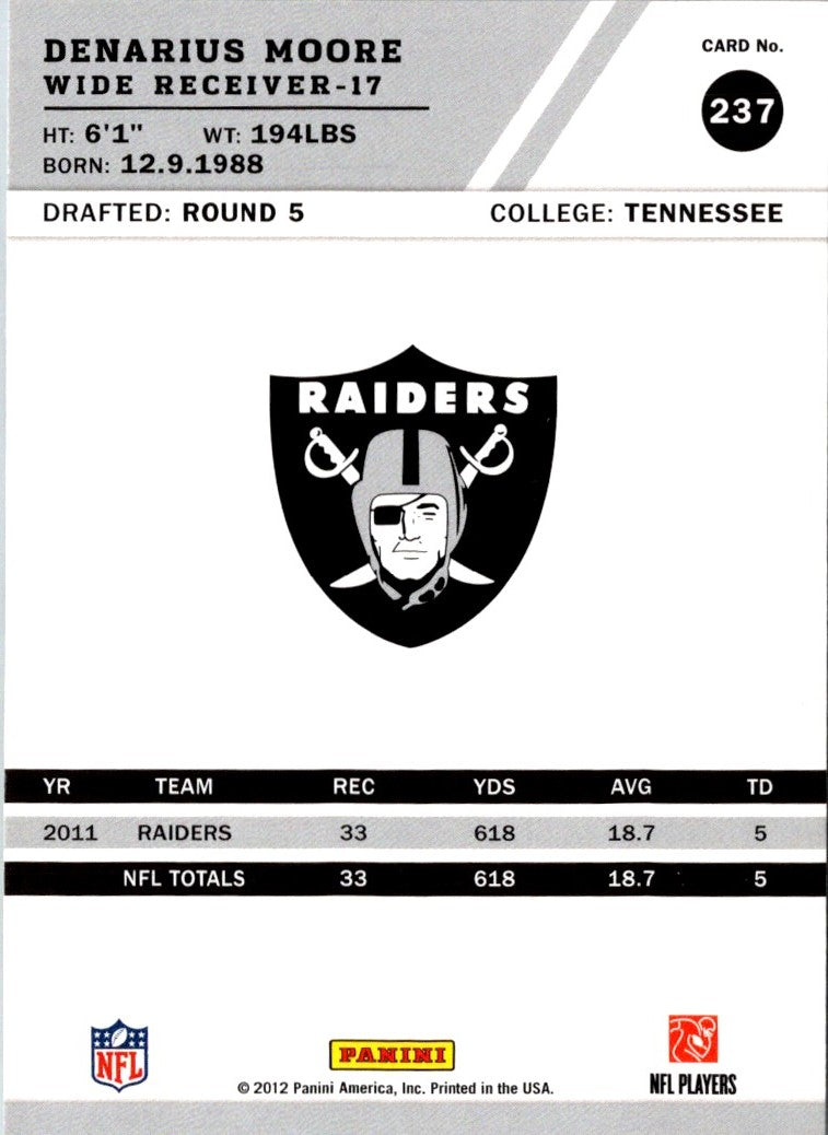 2012 Score Denarius Moore