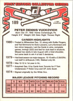 1981 Donruss Pete Vuckovich #189