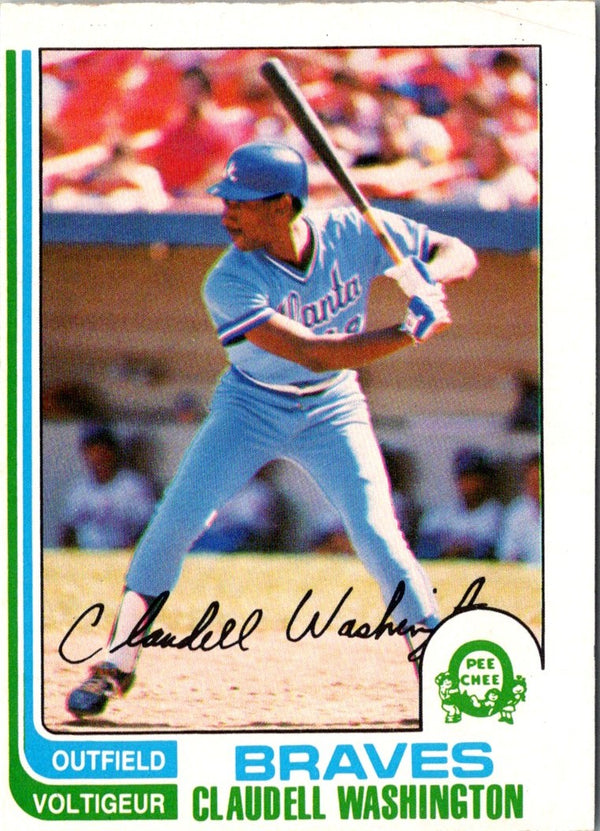 1982 O-Pee-Chee Claudell Washington #32