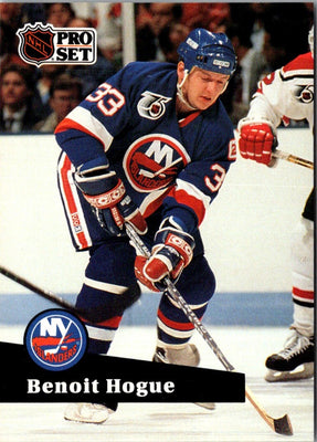 1991 Pro Set Benoit Hogue #435