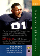 1996 Playoff Absolute Tim Brown