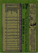 1982 Topps Bob Walk
