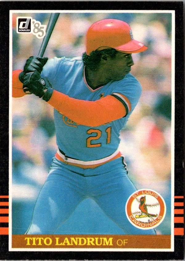 1985 Donruss Tito Landrum #168