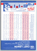 1987 Fleer Chet Lemon